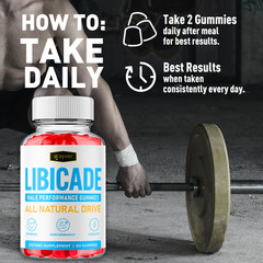 (3 Pack) Libicade Gummys Advanced Male Support Formula Vitamin 180 Gummies