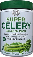 Country Farms, Super Celery Powder Unflavored, 11.3 Oz pack of 2