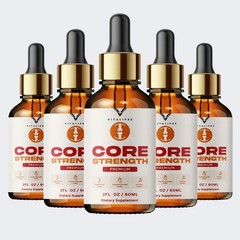 (5 Pack) Core Strength Premium Drops Herbal Formula Liquid Supplement 60ml