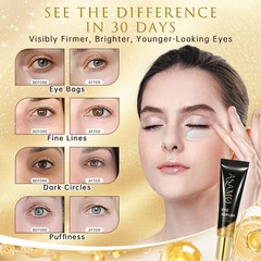 ASAMO Retinol & Vegan Collagen Eye 0.7 Fl Oz (Pack of 1), Whispering Brass