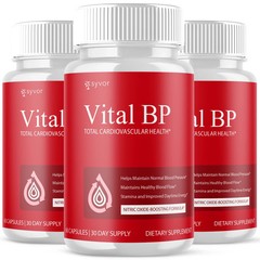 (3 Pack) Vital BP Advanced Blood Support Vitamin Formula VitalBP 180 Capsules