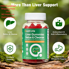 QualiLife Liver Cleanse Detox & Repair Gummies – 2000mg 60 Count (Pack of 1)