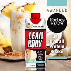 Lean Body Ready-to-Drink Pina Colada Protein Shake 40g Protein 17 Fl Oz 12 P…