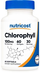 Nutricost Chlorophyll (100mg) 60 Softgels – 30 Servings