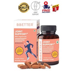 3 Pack B.BETTER Joint Support MSM Tablets 60 Count