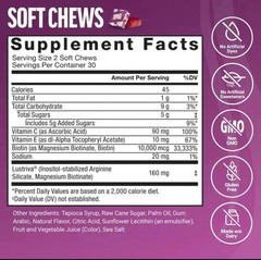 Hair Growth Soft Chews Thicker Stronger Hair 60 Mixed Berry Reduce Wrinkles