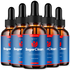 (5 Pack) Sugar Clean Blood Support Drops SugarClean Vitamin Supplement 150 Servs