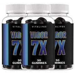 (3 Pack) Vigor 7X Male Gummy Advanced Formula Male Stamina VitalBoost 30 Gummies