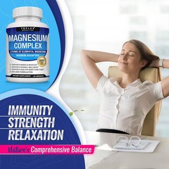 Complex Supplement 8 Elemental 1000mg-Magnesium Glycinate, Citrate, Malate USA S