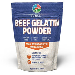 Unflavored Beef Gelatin Powder 5 oz (142g) Protein Collagen Baking Supplement