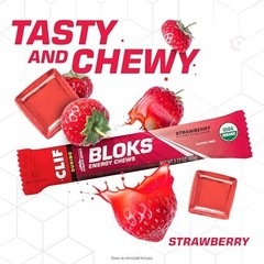 Energy Chews Strawberry Flavor – Non-GMO Plant-Based Fuel for Cycling & Running