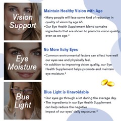 Lutein and Zeaxanthin Eye Complex Capsules Reduces Eye Fatigue Vision Health