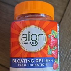 Align Probiotic Gummy Strawberry 60 Ct Bloating Relief + Food Digestion Sep 2026
