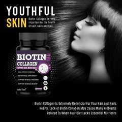 Ador.real Biotin 10000mcg 60 Caps Pack of 5 Hair Skin Formula