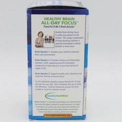 Applied Nutrition Healthy Brain All-Day Focus Dietary Supplement 50ct.