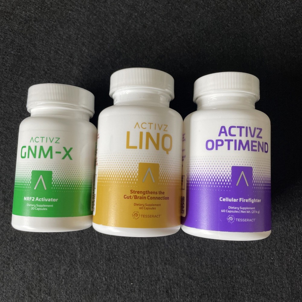 NEW ACTIVZ TRIFECTA 3 bottle set 1 LINQ + 1 GNMX + 1 OPTIMEND 11/26 12/26 1/27