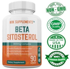 1 Bottle Beta Sitosterol 800mg Prostate Support Urinary Bladder KRK Supplements