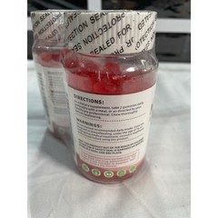 YXSW Magnesium L-Threonate Gummies 1000mg Raspberry 120 Count 2 Pack Exp 08/27
