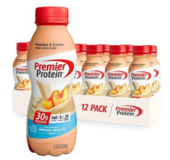 Premier Protein Shake, Peaches & Cream, 30g Protein, 12 Ct