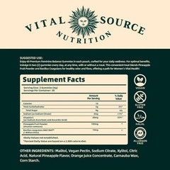 ViXi Feminine Balance Gummies – Hormone & Mood Support – Vitex + Black Cohosh