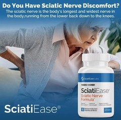 3 Pack SciatiEase Labs Sciati Ease Sciatic Nerve Formula 120 Cap NEW ! Exp 2027