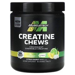 Creatine Chews, Citrus Burst , 90 Chewable Tablets