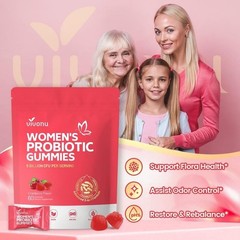 60 Count Vegan Cranberry Probiotic Daily Wellness Supplement