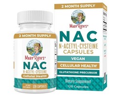 MARYRUTH’S Organics NAC Supplement N-Acetyl Cysteine 107 Count *Read Description