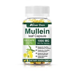 Mullein Leaf Capsules – Lung Cleanse & Cough Relief,Respiratory Health,Detox