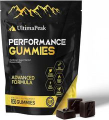 UltimaPeak Pure Himalayan Shilajit Gummies with 30 Count (Pack of 1)