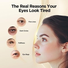 Abarno Hydrating Eye Serum for Dark 0.7 Fl Oz (Pack of 1), Silver White