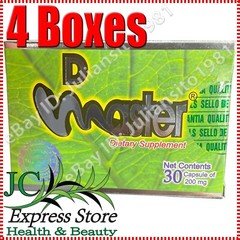 4 PACK DIET MASTER 90 CAPSULES TOTAL 100% UNIQUE & ORIGINAL UNISEX D MASTER