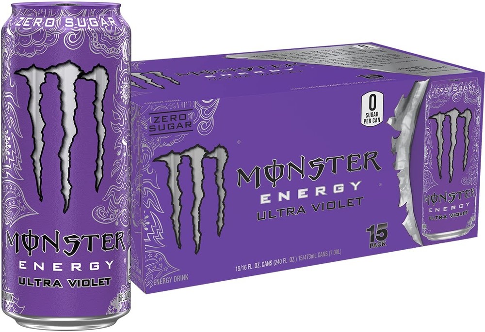 Ultra Violet, Sugar Free Energy Drink, 16 Ounce (Pack of 15)