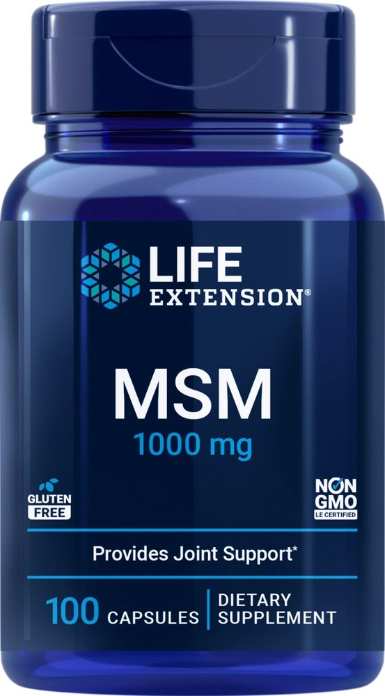 EXP. 05/2026 Life Extension MSM 1000 mg 100 Caps DISCOUNTED