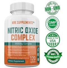 Nitric Oxide 3500mg L-Arginine AKG Citrulline Keto Muscle Pump Growth Pills