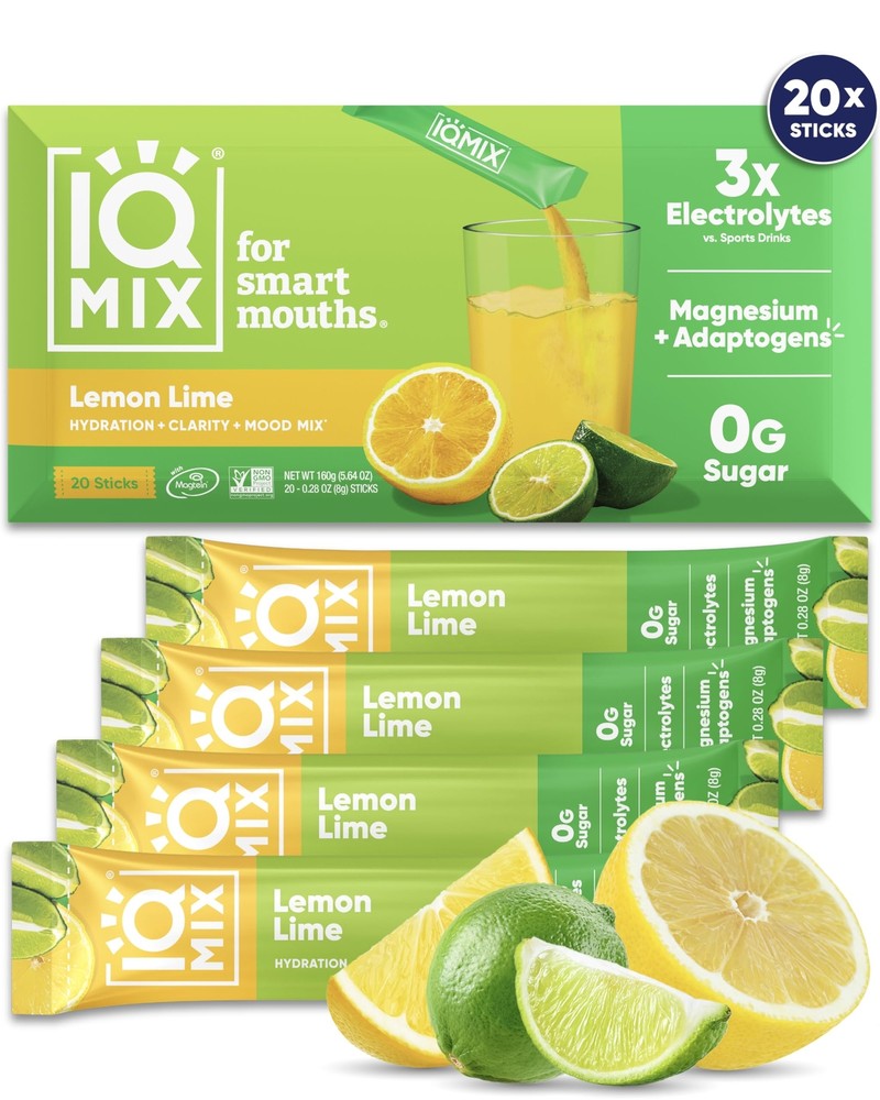 IQMIX Hydration Electrolyte Powder – 4-in-1 Formula for Hydration Mental Clar…