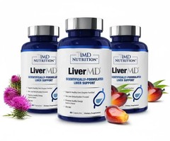 3 Packs 1MD Nutrition LiverMD – Liver Support Supplement 180 Capsule Exp 09/2028