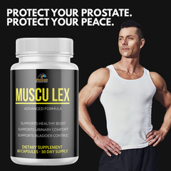 Muscu Lex – Prostate Support- 4 Bottles- 240 Capsules
