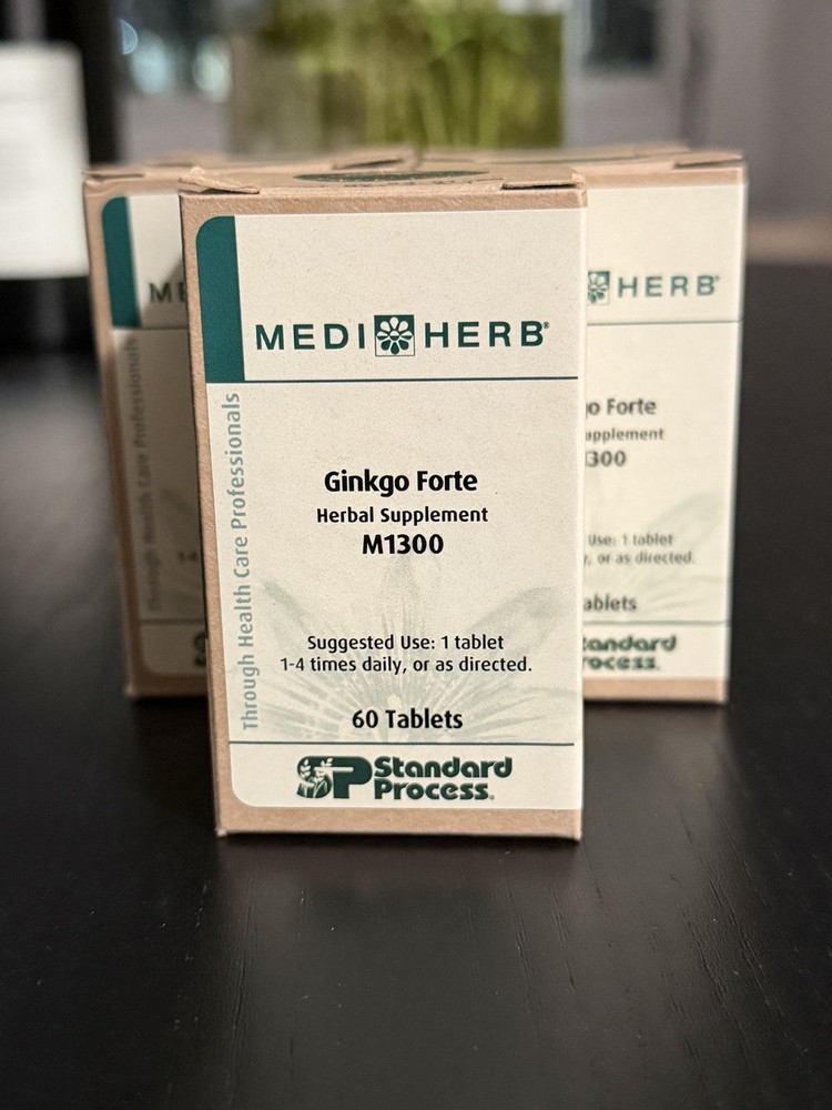 5 PACK Mediherb Ginkgo Forte M1300 – 60 Tablets Exp 04/2028