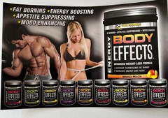 Body Effects Pre workout Supplement Weight Loss Energy Metabolism (Mango Peach)
