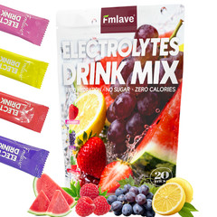 Electrolytes Powder Packets – Sugar Free Electrolyte Powder Drink Mix – 20 Stick
