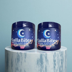LullaBites Natural Sleep Gummies Strawberry Flavor