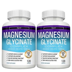 Magnesium Glycinate 240 pcs, Support Brain Health, Improves Memory and Cognition