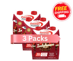 Premier Protein Indulgence Shake, Chocolate Covered Strawberry, 11 fl oz, 12 Ct