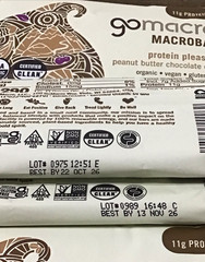 22 GoMacro Macrobar Peanut Butter Chocolate Chip Bars