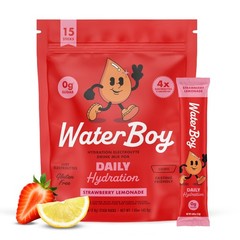 WaterBoy Daily Hydration, Strawberry Lemonade, Sugar Free Electrolytes Powde…