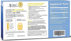 WHC UnoCardio 1000 Fish Oil 1300 mg of Pure Triglyceride Fish Oil SEE PHOTOS EXP