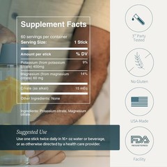 15 mEq | Water & Beverage Enhancer for Kidney Health | Citrate & Electrolytes fo