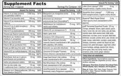 Natures Lab One Daily Multivitamin 120 Vegetarian Capsules Advanced w Superfoods