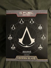 Gfuel Assassins Creed Collector’s Box Shaker + Tub G FUEL